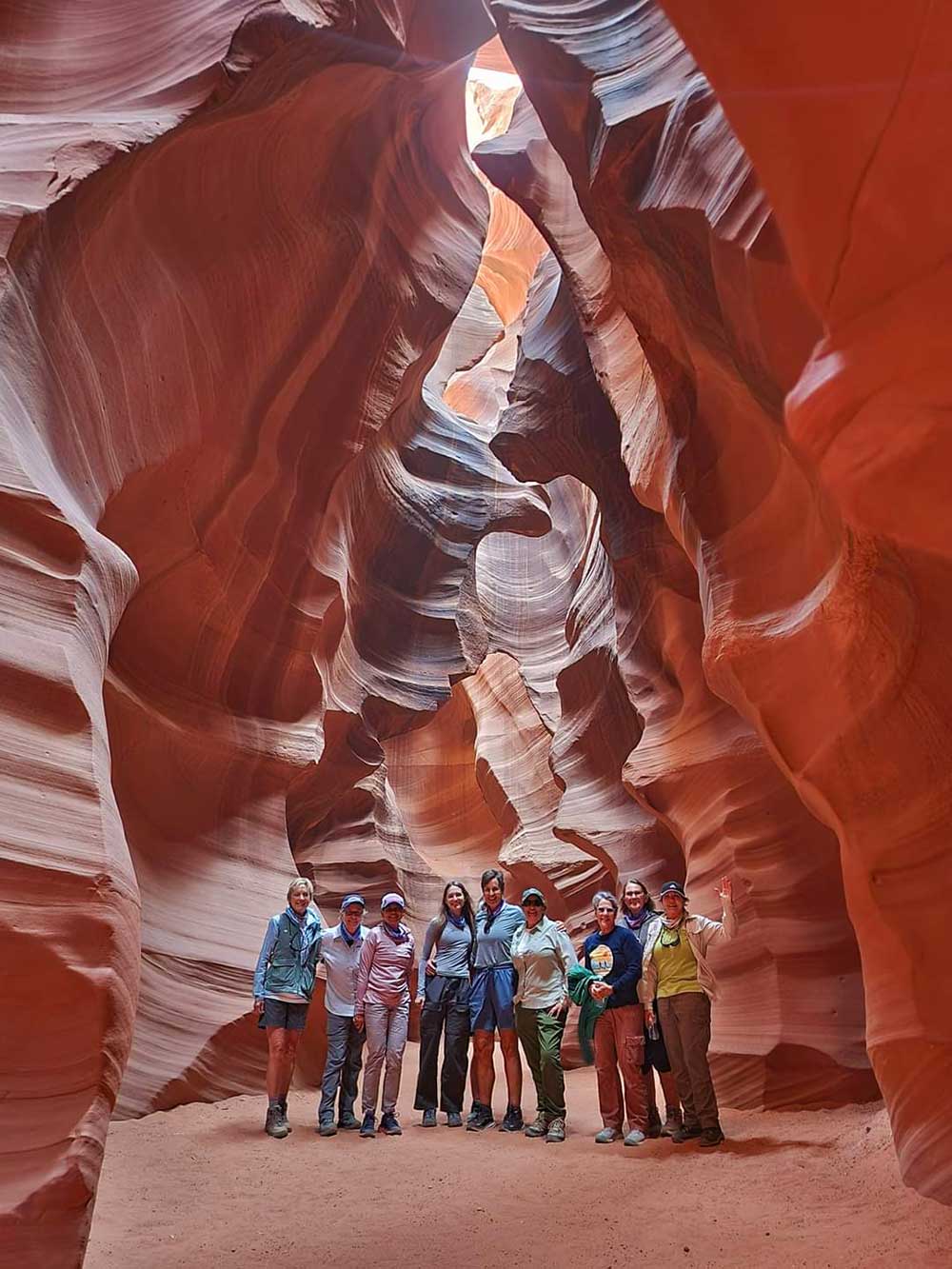 Grand Canyon Hiking Trips and Antelope Canyon Tours for women