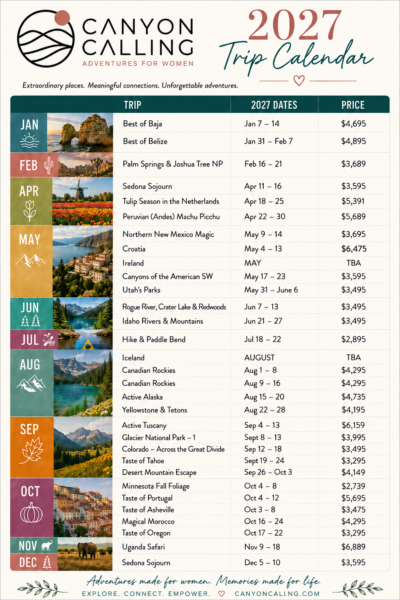 2027 Trip Calendar